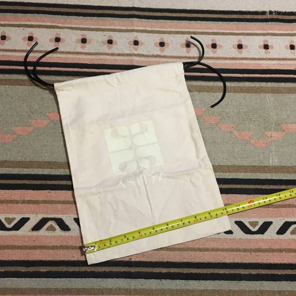 Ashya pink logo drawstring dustbag new